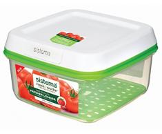 Sistema Freshworks Boîte de Conservation carrée 2.6 Litre, 20.5 x 20.5 x 12 cm