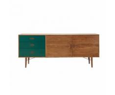 Buffet enfilade 2 portes 3 tiroirs en acacia bicolore Yucca