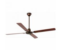 Ventilateur de plafond 4 pales couleur acajou