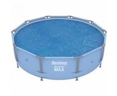 Bâche solaire ronde Ø3.56m - Bestway - Pour piscine Fast Set et Steel Pro en Ø3.66m