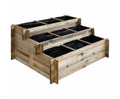 Carré potager en bois à étages - Grand modèle