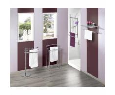 Porte serviettes Ovalys 3 barres à poser chrome Allibert