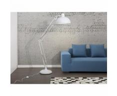 Lampadaire design - luminaire - lampe de salon - blanc - Parana