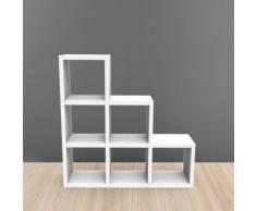 Étagère 6 cases escalier - Ep.30 mm KUBIN