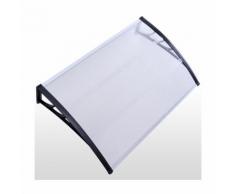 Auvent porte marquise abris de jardin moderne polycarbonate 150 cm 2201002