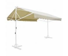 Auvent sur pied Crème 4 x 3 m