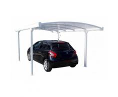 Carport Aluminium Cintré standard 5m x 3m - Couleur : Blanc