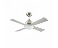 Ventilateur de plafond lumineux Borneo - Nickel - Nickel