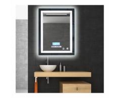 MIROIR LUMINEUX SALLE DE BAIN LED Éclairage 600x 800cm 24W étanche lumière réglable