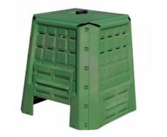 Composteur de jardin en plastique 370L 80x80xh84 cm compost déchets organiques