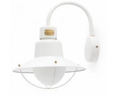 Applique mur extérieur modèle rustique newport-Blanc