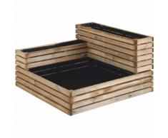 Carré potager KÜB 90 l L91,5xP91,5xH53cm l 236 Liters l Avec géotextile