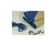 Bâche hiver pour piscine Miami - 280 gr/m² - Bleu