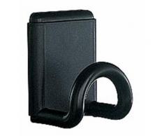 Porte-manteau mural magnétique abs coloris noir