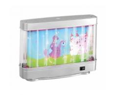 Lampe de chevet enfant fille Féérie rose décor animé