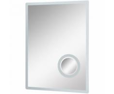 Miroir lumineux LED grossissant de salle de bain 65 W interrupteur tactile 60L x 80H cm 37