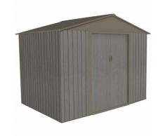 Abri de jardin métal aspect bois vieilli 86 - 4,72 m² - Chalet et Jardin
