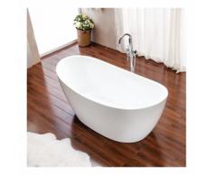 Baignoire ilot ovale Maya en acrylique de 170 cm