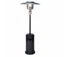 Parasol chauffant OSLO - chauffage d'extérieur gaz 13kW - acier noir