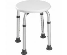 Siège de Douche, Tabouret de Baignoire, de Salle de Bain Réglable en Hauteur 31 cm x 31 cm x 54 cm