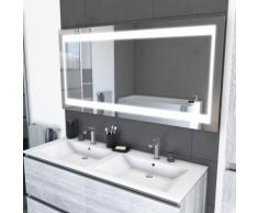 Miroir salle de bain LED auto-éclairant CHRONOS 140x70cm