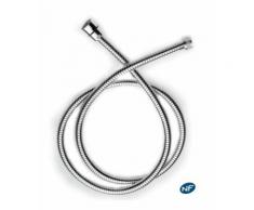 Flexible de douche inox chromé anti-torsion double agrafage NF Longueur du flexible - 1,5 m