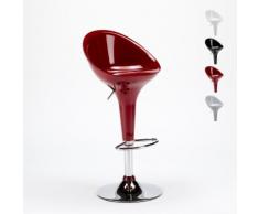 Tabouret haut bar et cuisine à peninsule au design moderne SAN DIEGO | Rouge