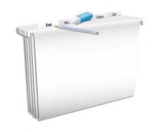 Dossiers suspendus Elba Pure File - polypro opaque - pour tiroir - fond V - blanc - paquet de 5