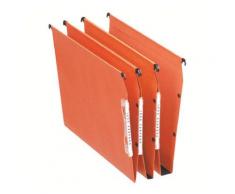 Dossiers suspendus en kraft orange Orgarex Dual - pour armoire - fond 30 mm - paquet de 25
