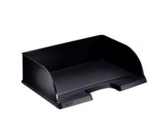 Corbeille à courrier à l'Italienne Jumbo - noir - dimensions 36,3x27,3x10,3 cm - Lot de 4