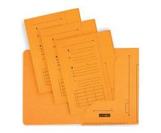 Chemise 2 rabats HV Ultimate pour dossiers suspendus - jaune - 23.5 x 31,5 cm - paquet de 25