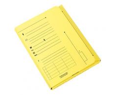 Chemise 2 rabats HV Ultimate pour dossiers suspendus - jaune pastel - 23.5 x 31,5 cm - paquet de 25