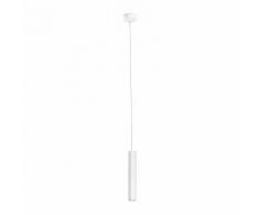 Suspension LED en aluminium diamètre 14cm Lise blanc blanc