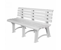 Banc de jardin 2,5 places en polypropylène ATENA blanc