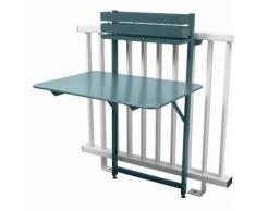 Table de balcon pliante rabattable en acier hauteur 115cm BISTRO gris orage