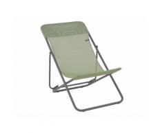 Chilienne multiposition pliante en acier et toile Batyline (lot de 2) MAXI TRANSAT vert