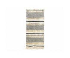 Tapis de couloir à frange en coton ethnique chevron 75x150cm MEILI