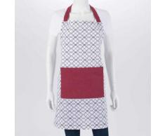 Tablier de cuisine carreaux blanc et rouge GRENADE
