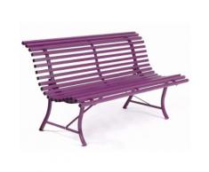 Banc de jardin LOUSIANE 150cm - 20 lattes - Aubergine