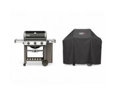 Barbecue à gaz II E-310 en acier noir 3 br H114,3xL137,16xl73.66cm GENESIS GBS