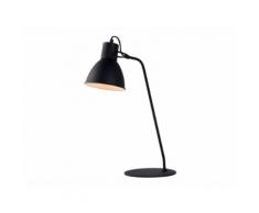 Lampe de bureau orientable industrielle hauteur 50cm Noir SHADI noir noir