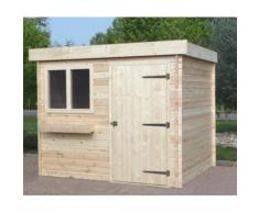 Abri de Jardin C.I.H.B. Moderne, sapin du nord, 3 surfaces au choix, 5 m2