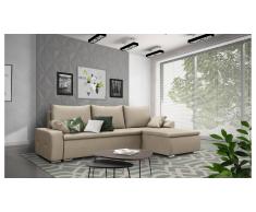 JUSTyou Claribel Canapé Velours Marron