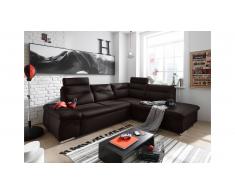 JUSTyou California Canapé d'angle Marron