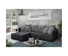 JUSTyou Phoenix Canapé d'angle Anthracite