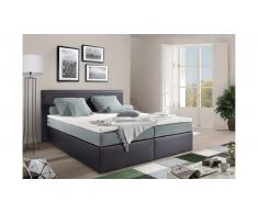 JUSTyou Frankfort Lit boxspring 160x200 cm Noir Gris