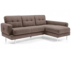 JUSTyou Chayma Canapé d'angle Velours Beige