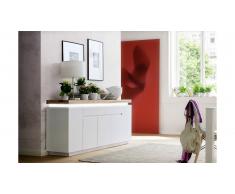 JUSTyou Beatrice V Commode Blanc mat | Chene