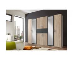 JUSTyou Vienna Armoire a portes battantes Chene