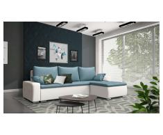 JUSTyou Claribel Canapé Cuir synthétique Bleu